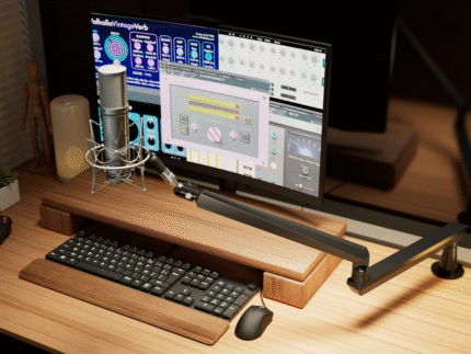 Single Premium Aluminum Studio Microphone Stand