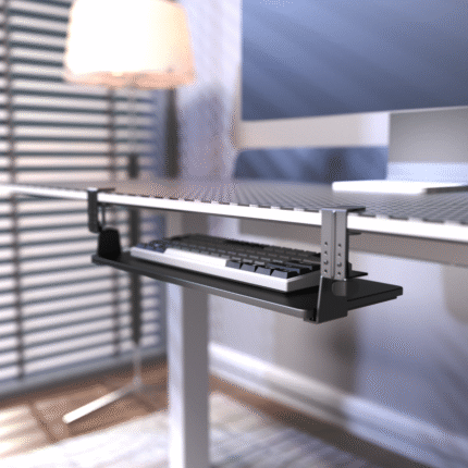 Height-Adjustable Clamp-On Keyboard Tray（650MM)