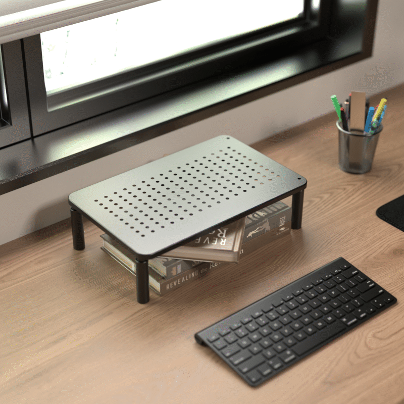 Clasical Heavy-Duty Monitor Riser With Height Adjustment - AUKI